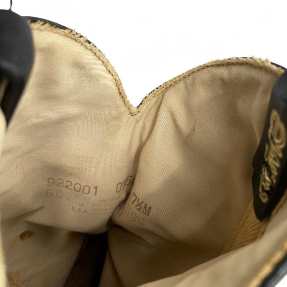 Dingo Vintage Leather Black Studded Western Cowgirl Cowboy Boots Women's 7.5 M - Picture 10 of 13